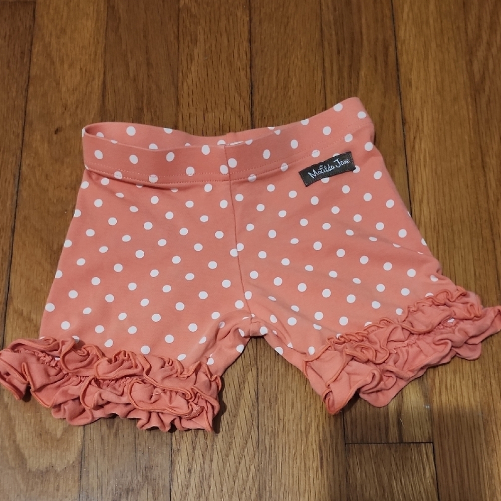 Matilda Jane Orange and White Playful Ruffle Shorts
